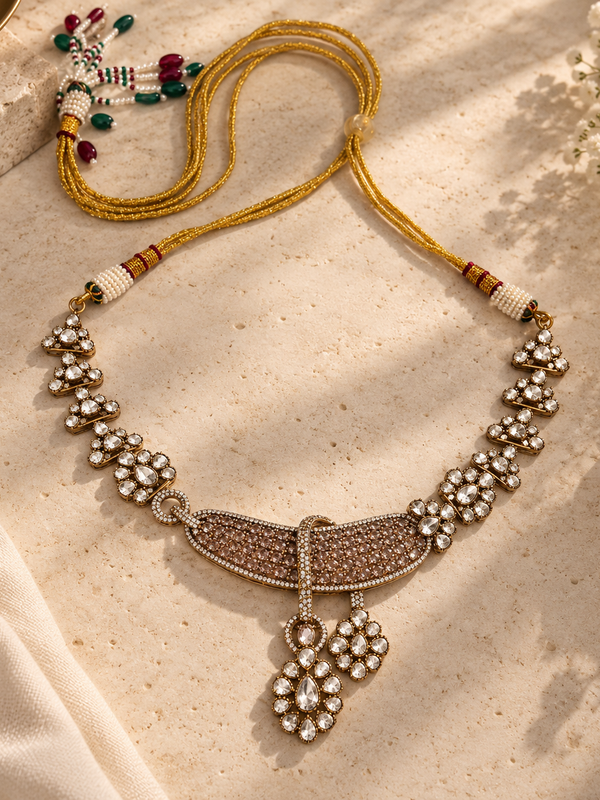 Nooré Champagne Statement Necklace Set
