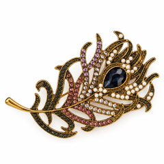 Mor Pankh Brooch