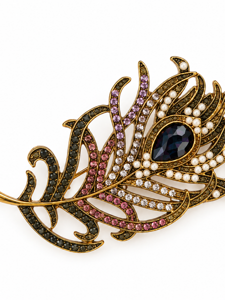 Mor Pankh Brooch