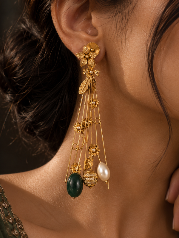 Bagh-e-Noor Botanical Necklace & Earrings Set