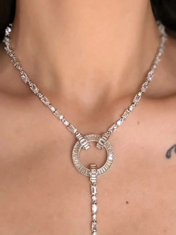 Celestial Diamond Neelam Necklace Set