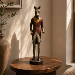 The Dapper Giraffe Gentleman Sculpture