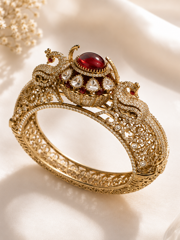 Mayura Ruby Statement Bracelet