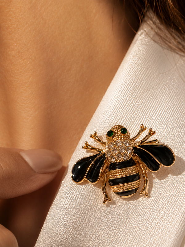 Noir Royale Bee Brooch