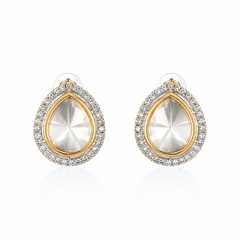 Aaina Kundan Studs