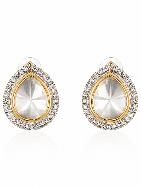 Aaina Kundan Studs