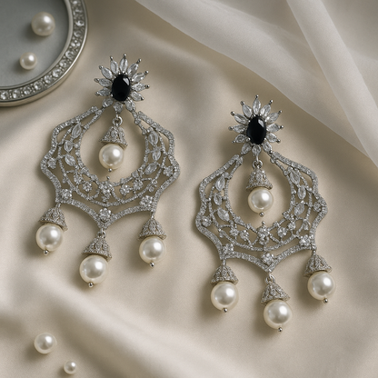 Noor Jhumka Diamond Chandeliers