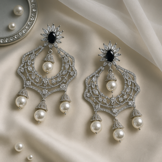 Noor Jhumka Diamond Chandeliers
