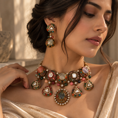 Navrasa Heritage Choker & Earrings Set