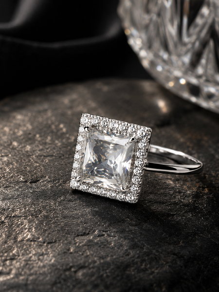 Aira Princess Solitaire Ring