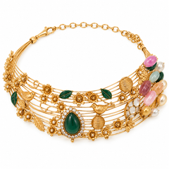 Bagh-e-Noor Botanical Necklace & Earrings Set