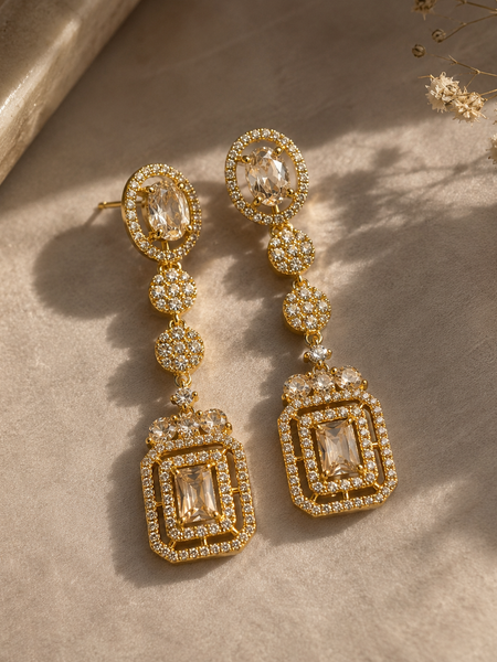 Aurelia Champagne Drop Earrings
