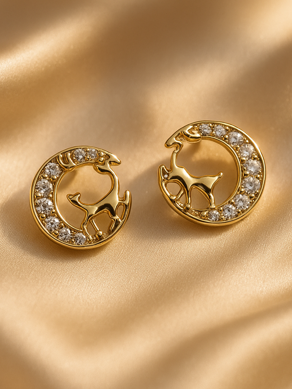 Luna Fauna Diamond Studs