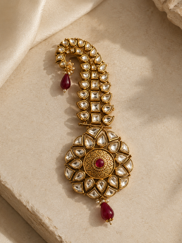 Abeer Ruby Kundan Men’s Kalgi