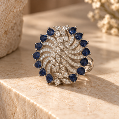 Neel Royale Sapphire Statement Ring