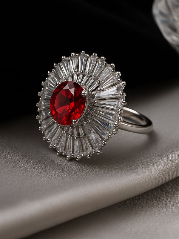 Crimson Royale Diamond Ring