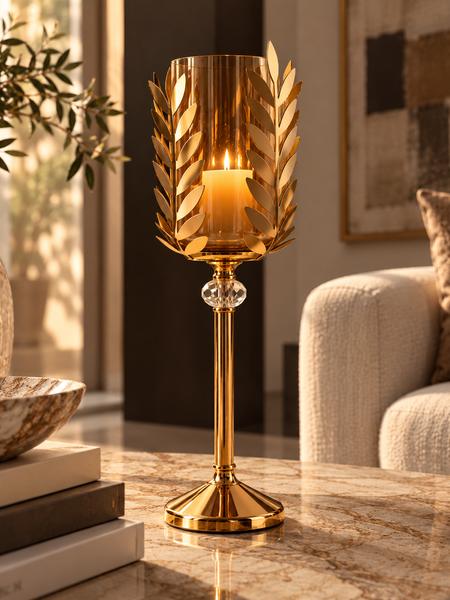 Aurelia Laurel Hurricane Candle Holder