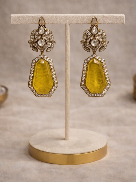 Yellow Sapphire Noor Heritage Necklace Set
