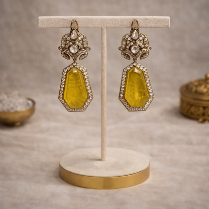 Yellow Sapphire Noor Heritage Necklace Set