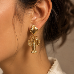 Marée Lobster Drop Earrings