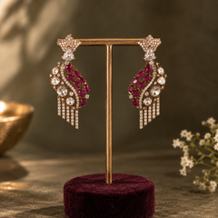 Noor Ruby Polki Necklace & Earrings Set
