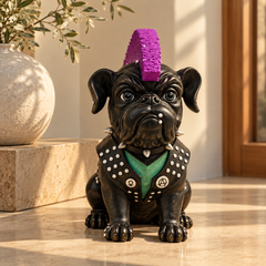 The Rebel Bulldog – Punk Sculpture