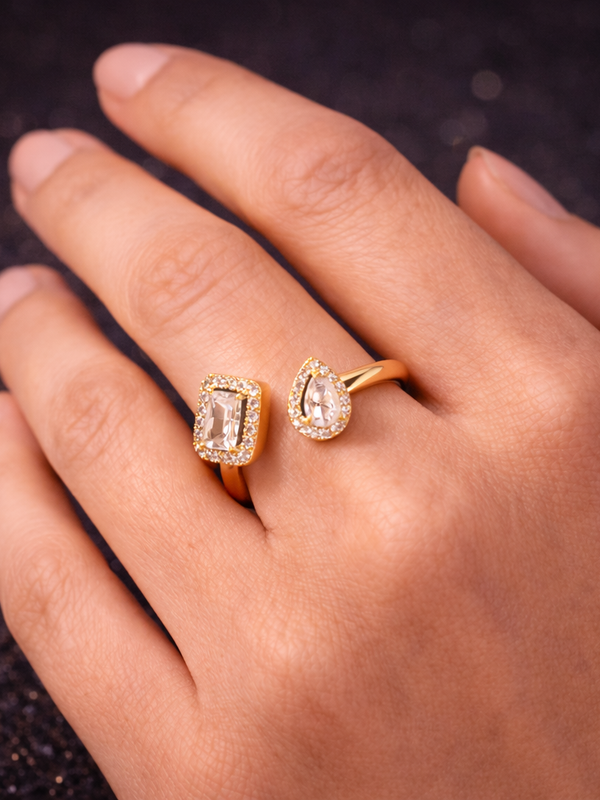 Duo Halo Open Ring