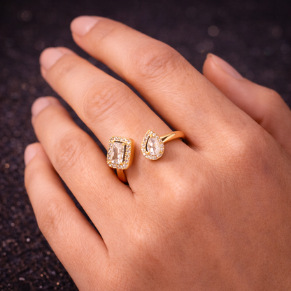 Duo Halo Open Ring