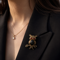 Midnight Owl Brooch