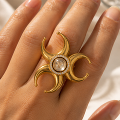 Chandra Shakti Statement Ring