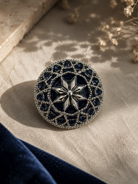 Neel Tara Silver Button Cover