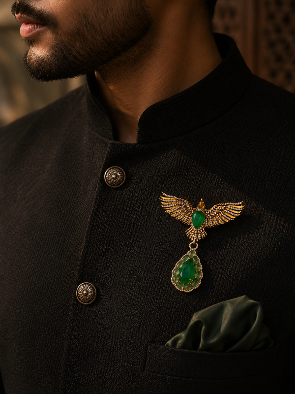 The Emerald Flight Brooch