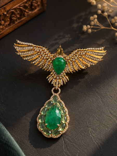 The Emerald Flight Brooch