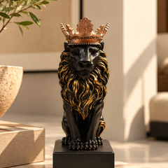 The Maharaja – Crowned Lion Sculpture