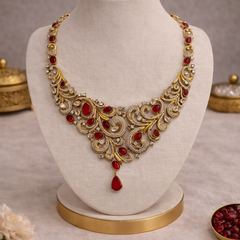 Ruby Royale Heritage Necklace Set
