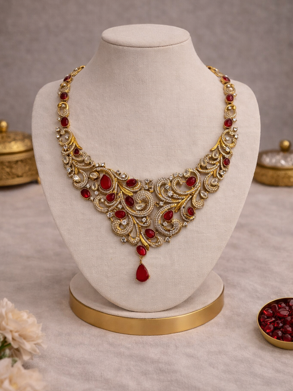 Ruby Royale Heritage Necklace Set
