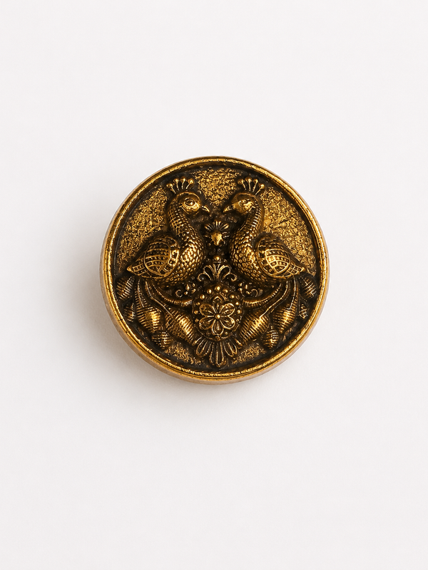 Mayura Heritage Gold Button Cover