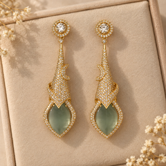 Meher Sage Statement Earrings