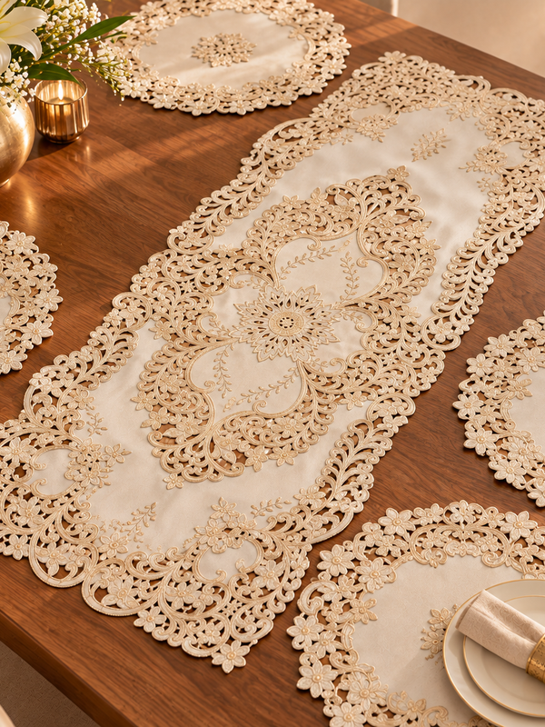 Meher Ornate Floral Table Runner