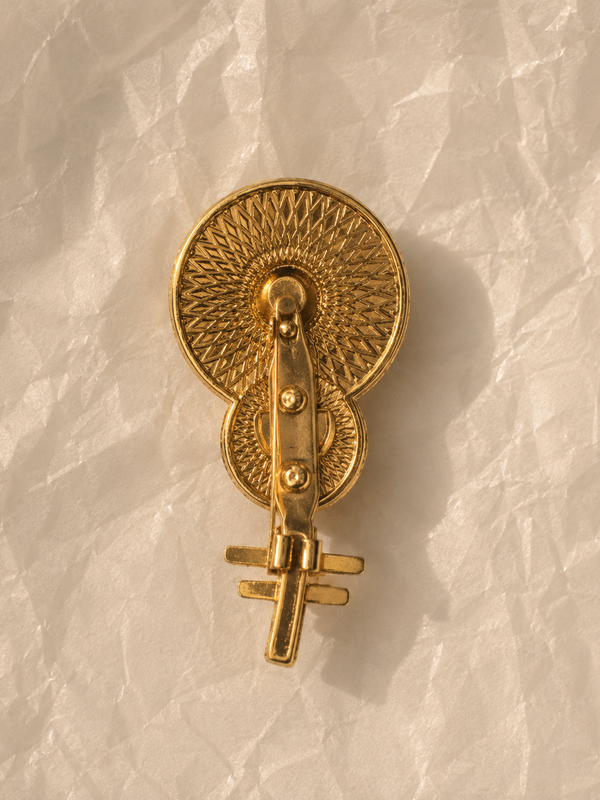 Celestial Pearl Symbol Brooch