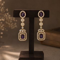 Amethyst Royale Drop Earrings