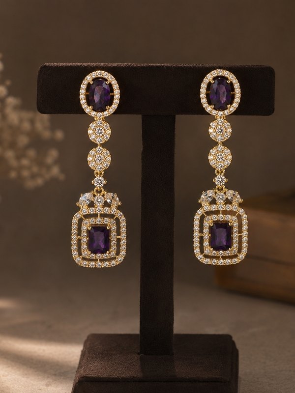 Amethyst Royale Drop Earrings