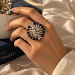 Neel Royale Sapphire Statement Ring
