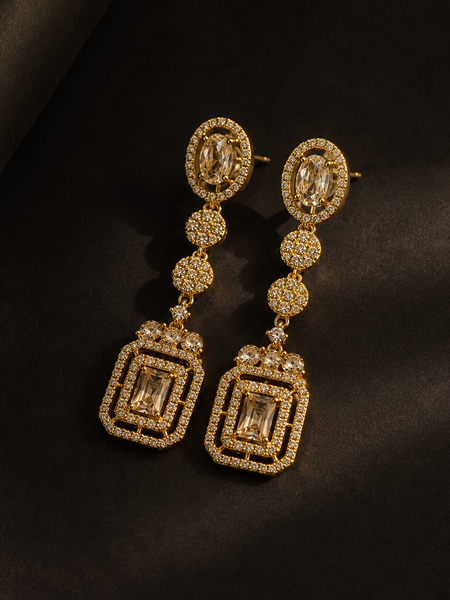 Aurelia Champagne Drop Earrings