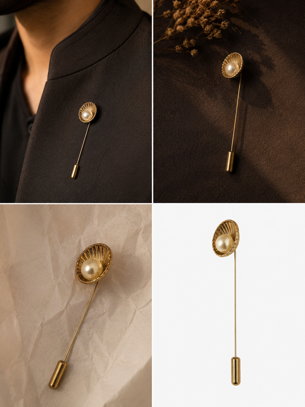 Solstice Pearl Lapel Pin