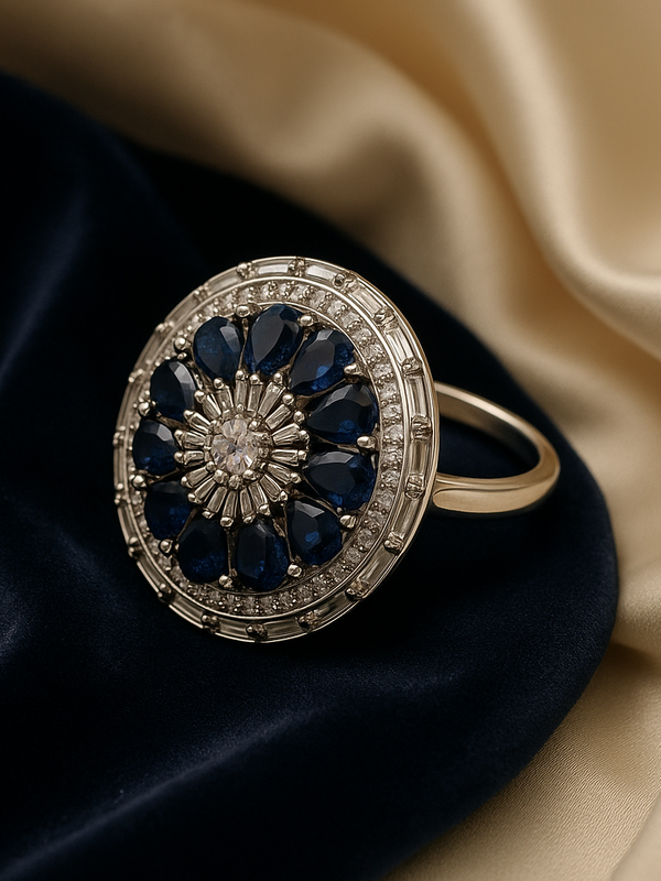 Midnight Majesty Sapphire Ring