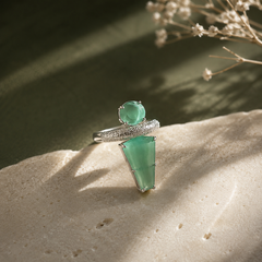 Aurelia Mint Sculptural Ring