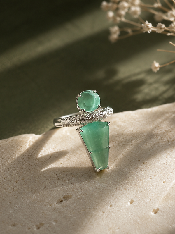 Aurelia Mint Sculptural Ring