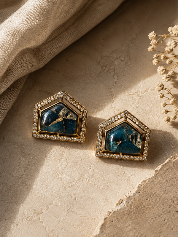 Teal Studs