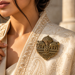 Rajvansh Royal Elephant Heritage Brooch – Classic Edition
